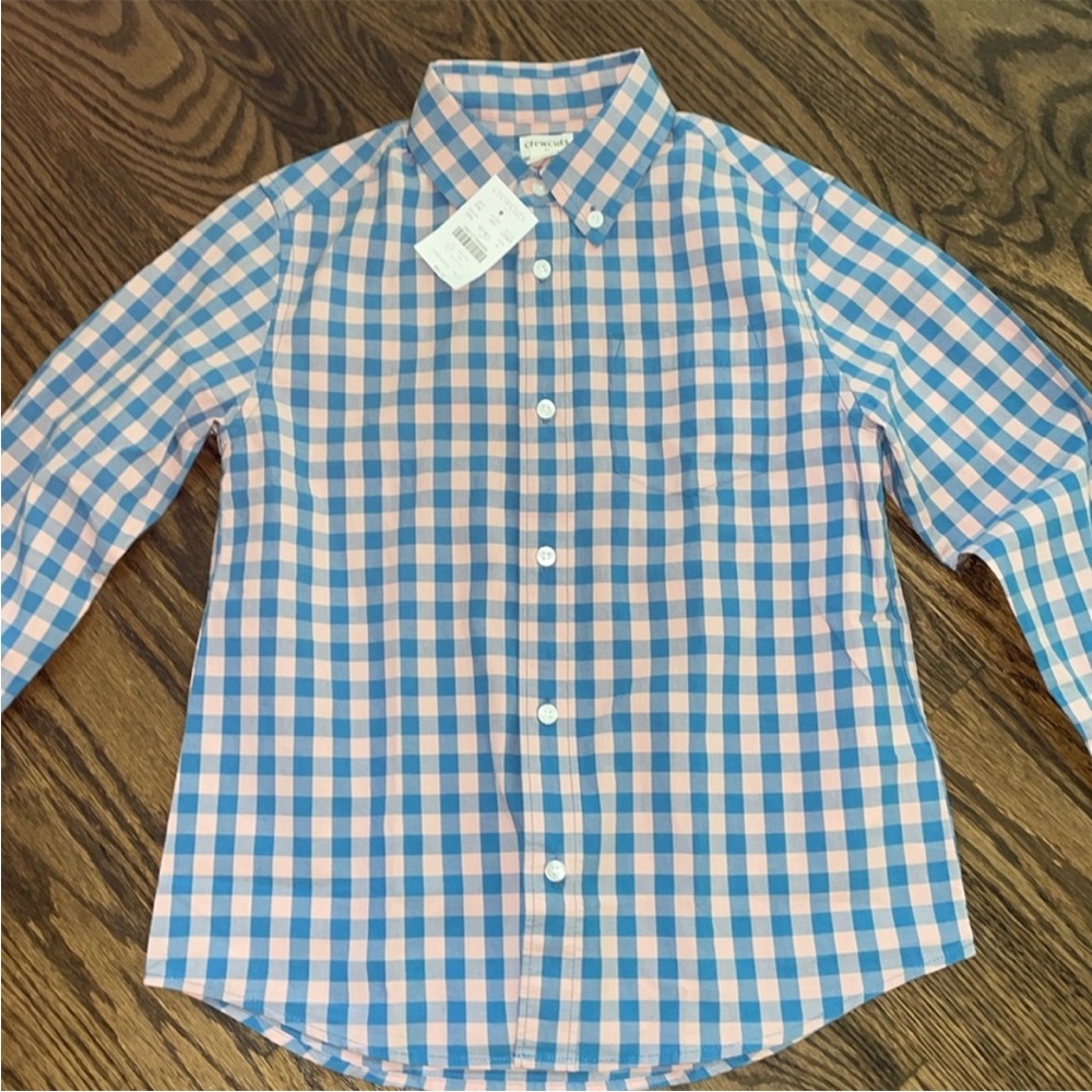 NWT J Crew Crewcuts boys button down shirt